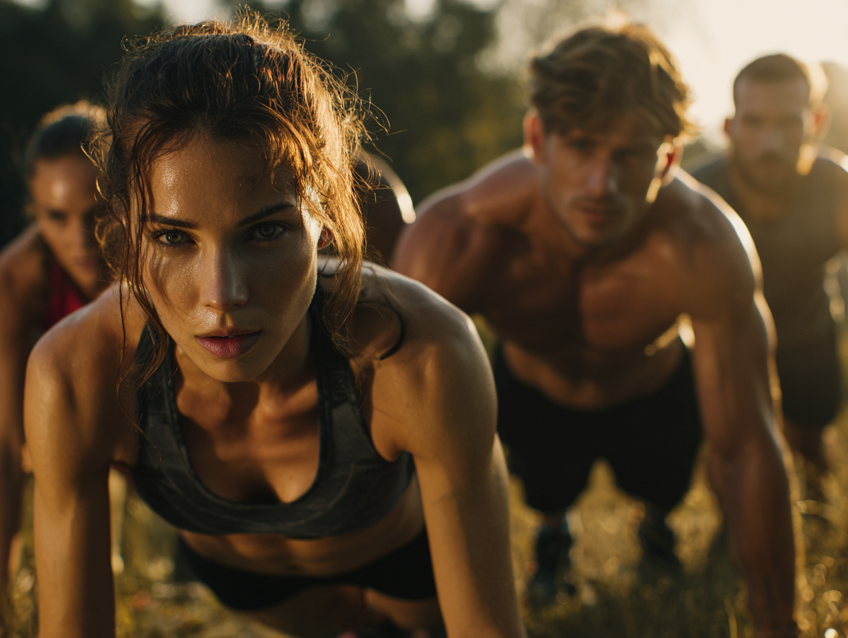 Femeie activă făcând exerciții de stretching